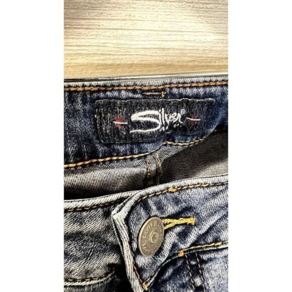 Silver Jeans Co. Women's Stretch‎ Skinny Jeans Denim Silo Mid Rise Ankle - Picture 9 of 12